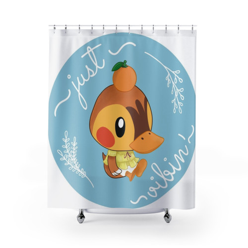 Cute Animal Crossing Themed Shower Curtains