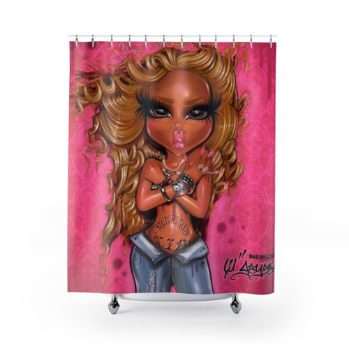 Queen Bad Dollzzz Shower Curtains