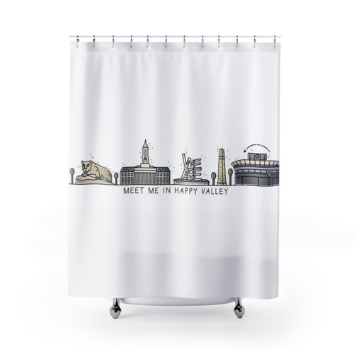 Penn State Nittany Lions Themed Shower Curtain
