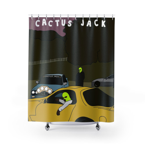 Cactus Jack Cartoon Shower Curtains