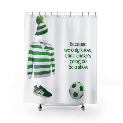 Celtic FC Shower Curtains - Green and White Football Decor