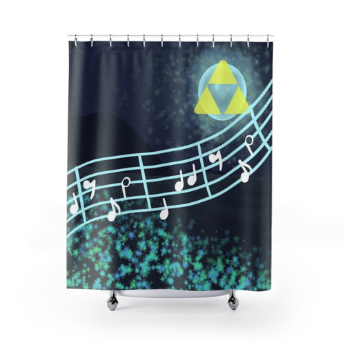 Zelda Song of Storms Shower Curtain