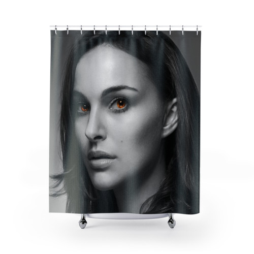Natalie Portman Shower Curtains - Hollywood Actress Design