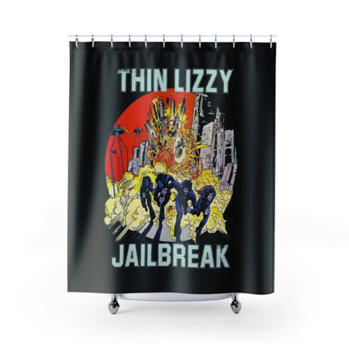 Thin Lizzy Themed Shower Curtain