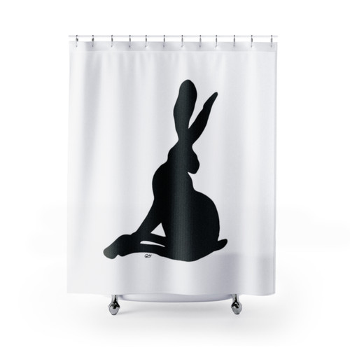 Inside No.9 Hare Themed Shower Curtain