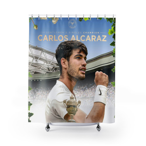 Carlos Alcaraz Tennis Shower Curtain