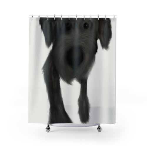 Cute Labradoodle Dog Shower Curtain