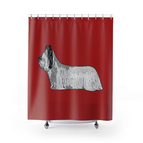 Skye Terrier Dog Shower Curtain