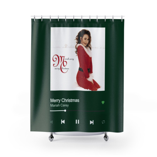 Mariah Carey Merry Christmas Shower Curtain