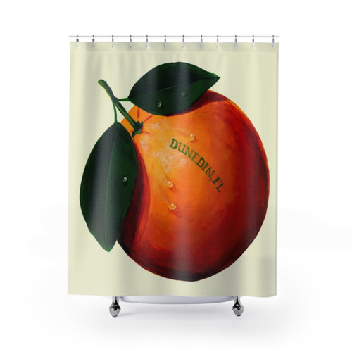 Original Dunedin Florida Orange Shower Curtains