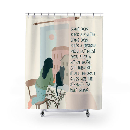 Jehovah's Witness Shower Curtains with Bible Quotes
