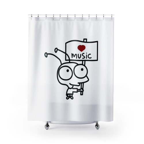 Moby-Inspired Shower Curtain - Home Decor for Music Lovers