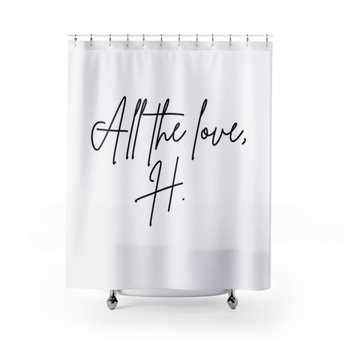 All the Love H Shower Curtains - Harry Styles Inspired