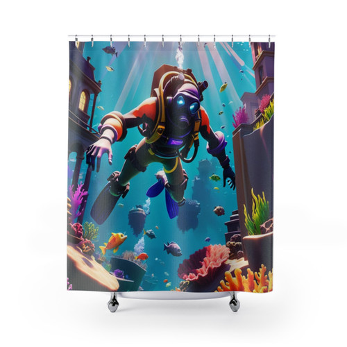 Fortnite Iconic Battle Royale Gaming Art Shower Curtains