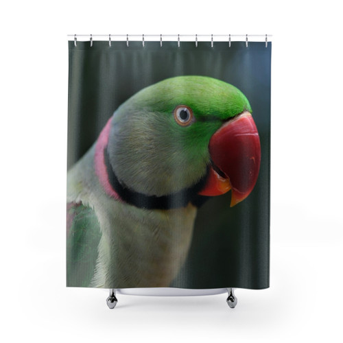 Alexandrine Parrot Shower Curtain