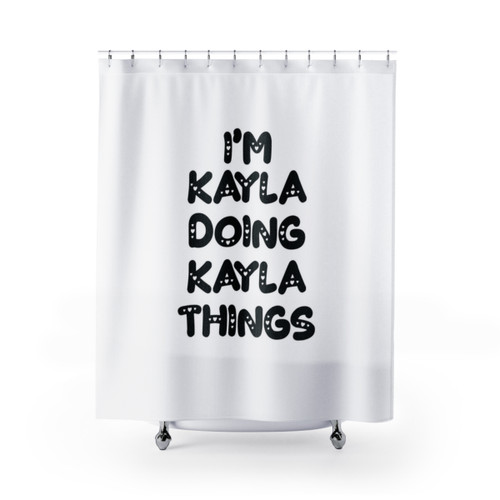 Personalized Kayla Themed Shower Curtain