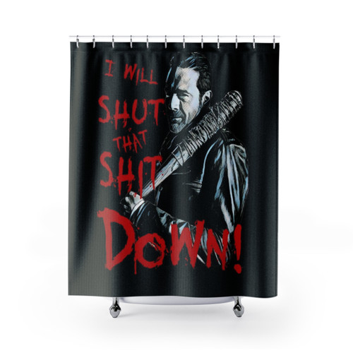 Lucille Themed Shower Curtains for Fans of The Walking Dead