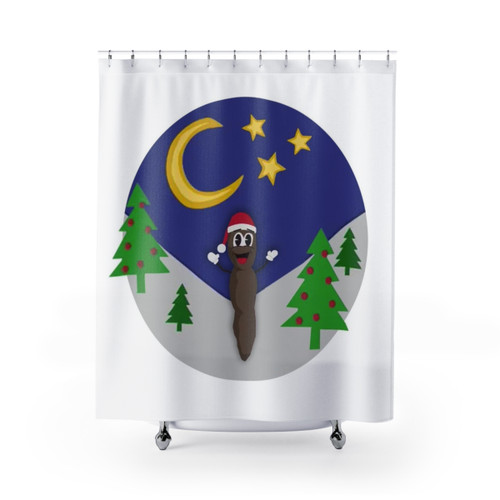 Mr Hankey the Christmas Poo Shower Curtain