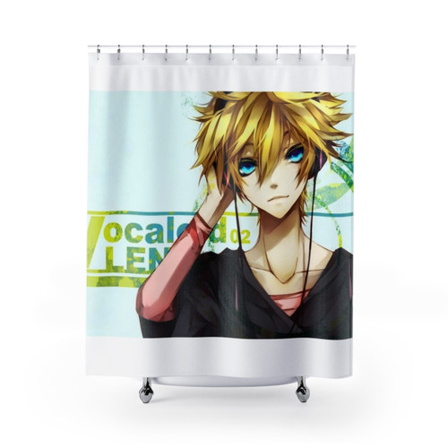 Len Kagamine Vocaloid Shower Curtain