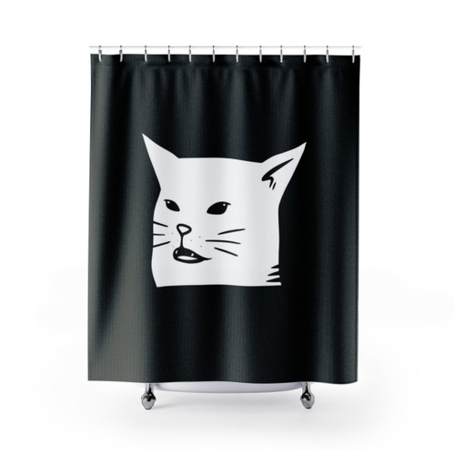 Funny Cat Meme Shower Curtain