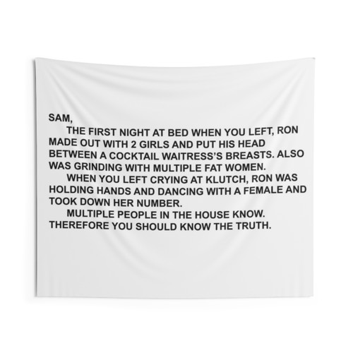 The Note Tapestry - Coastal Wall Hanging Decor