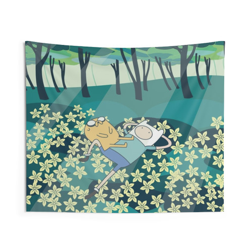 Adventure Time Flowers Tapestry