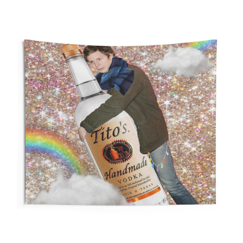 Glitter Michael Tapestry for College Dorm and Bedroom Wall Decor