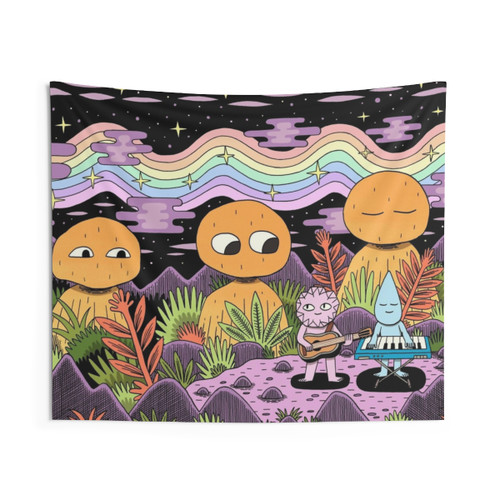 Vibrant Spectrum Tapestry - Cosmic Art Decor