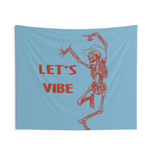 Cowboy Skeleton Tapestry - Vibrant Wall Decor