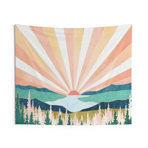 Summer Sunset Landscape Tapestry