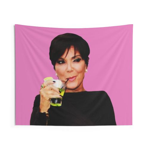 Kris Jenner Collage Tapestry