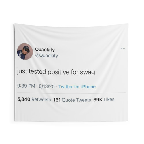quackity Tweet Tapestry - Dream SMP Inspired Wall Art