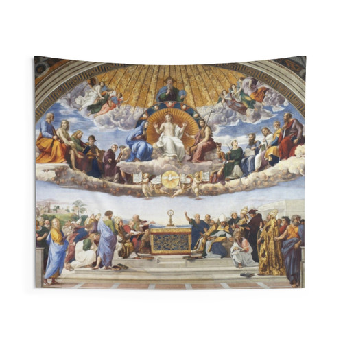 Disputation of the Holy Sacrament Tapestry - Catholic Renaissance Art