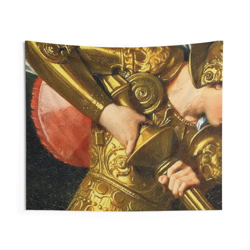 Detailed Joan of Arc Painting Tapestry Wall Art