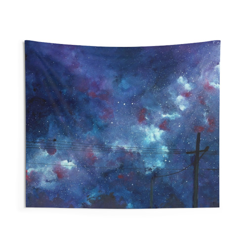 Gaze Tapestry - Celestial Wall Art Featuring a Starry Night Sky