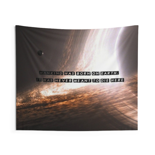 Interstellar Mankind Tapestry - Space Movie Decor