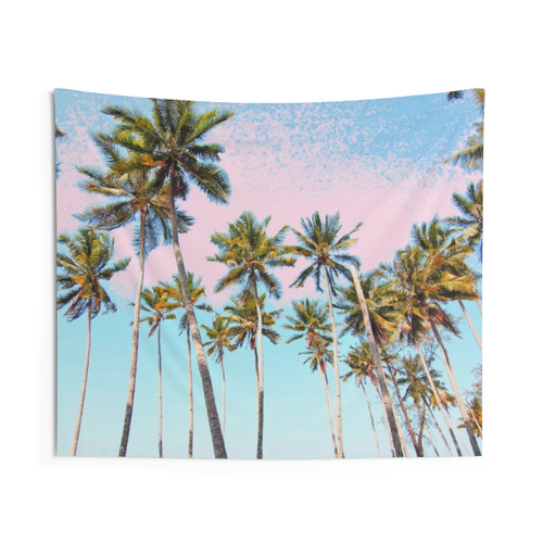 Tropical Coconut Palm Tapestry Wall Art