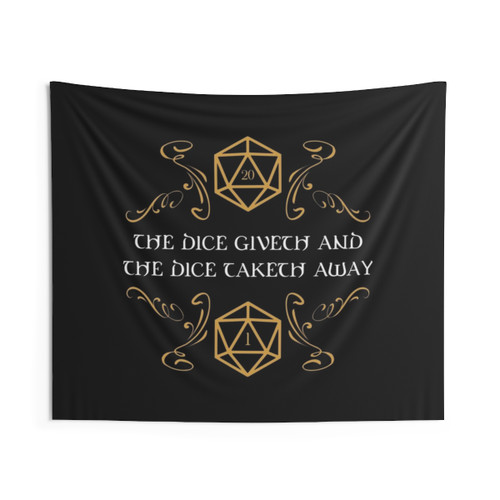 Dungeons & Dragons Natural 20 and Critical Fail Tapestry