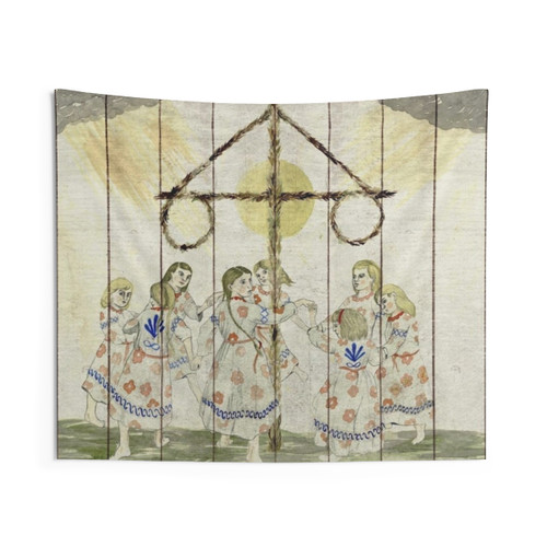 Midsommar May Queen Painting Tapestry