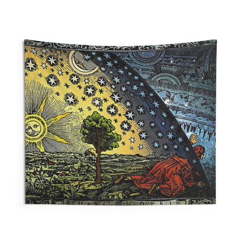 Flammarion Engraving Tapestry - Celestial Wall Hanging