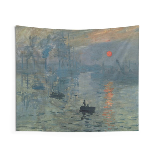 Monet Impression Sunrise Fine Art Tapestry