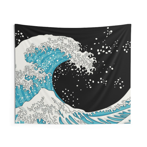 Kanagawa Wave Tapestry - Vibrant Japanese-Inspired Wall Decor
