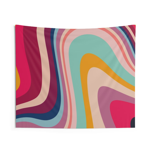 Retro Colorful Abstract Tapestry Wall Hanging