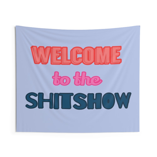 Colorful Welcome to the Show Tapestry