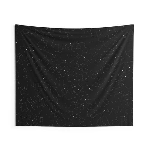 Constellations Pattern Tapestry - Minimalist Star Wall Decor