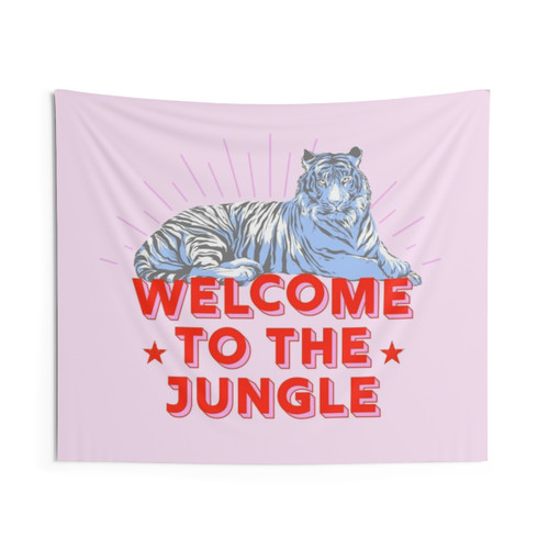 Retro Tiger Tapestry - Jungle Inspired Wall Art
