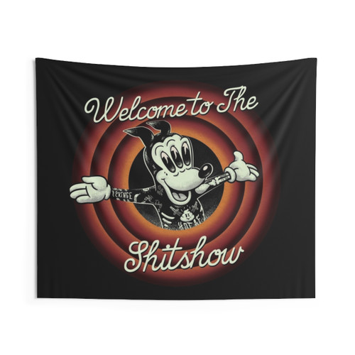 Welcome to the Shitshow Funny Tapestry with Freaky Tattoos