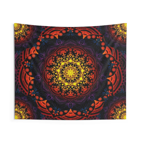 Boho Mandala Tapestry for Meditation and Yoga