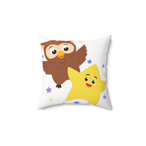 Twinkle Twinkle Owl & Star Decorative Pillow