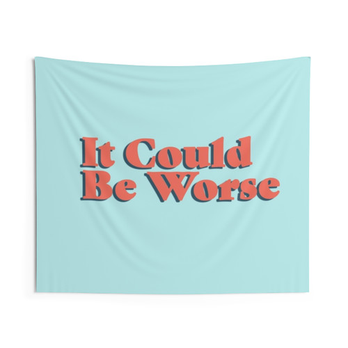 Motivational Blue Tapestry for Home or Dorm Decor